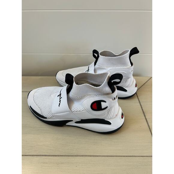 Champion XG Pro Youth Size 7 White Slip On Sneakers Athletic White High Top - Picture 3 of 8